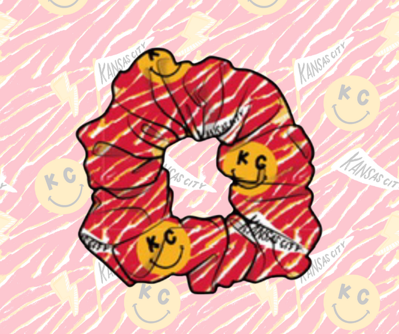 KC Smiley Scrunchie